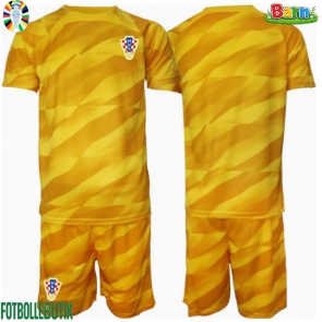 Kroatien Målvakt Hemmaställ Barn EM 2024 Kortärmad (+ Korta byxor)